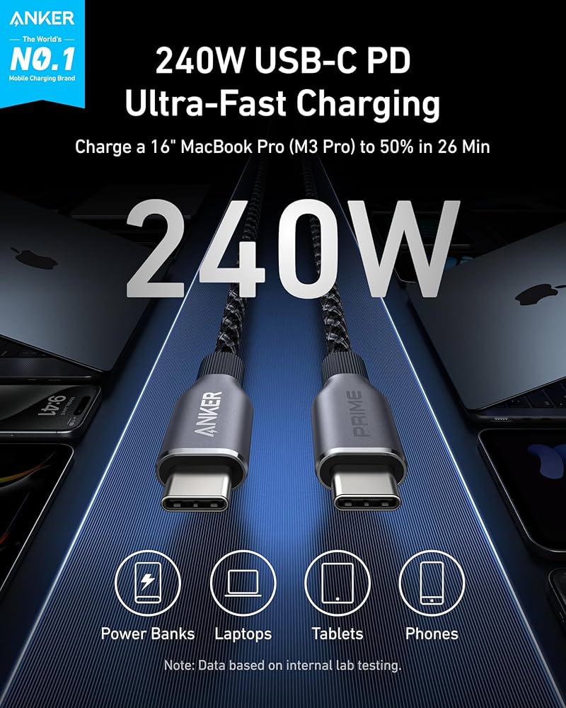 Anker - ultra-Durable and fast-charging cable